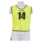 15 dossards mesh #1-15, jaune