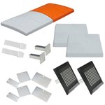 Ens. de 3 buts de baseball, 1er but double