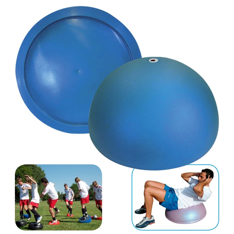 Inflatable semiphere balance trainer