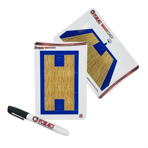 Pocket size tactic board, 4" x 6", basketball