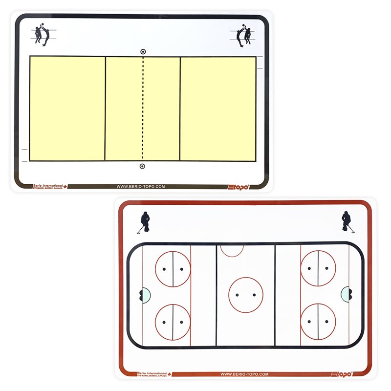 TOPO Replacement 2-side board, Volleyball & Ringette, 10" x 14.5"