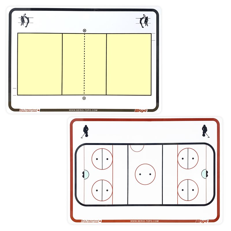 Tableau de remplacement TOPO, volleyball et ringuette, 10" x 14,5"