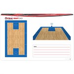 Tableau de jeu géant Smartcoach de basketball, 81x127 cm