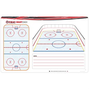 Tableau de jeu géant Smartcoach de hockey sur glace, 81x127 cm