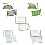 Pocket size sport tactic boards 4" x 6"