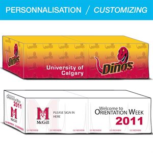 Sublimated Tablecloth, 72"x30"x29"