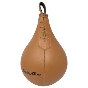 Ballon-poire en cuir beige Going One, 41 cm (16")