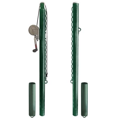 Poteaux de tennis extérieur, avec ancrages