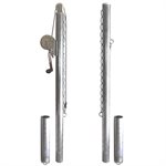 Poteaux de tennis galvanisés, avec ancrages