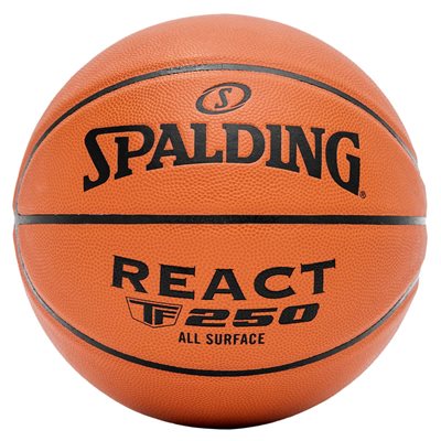 Ballon de basketball Spalding React en cuir composite