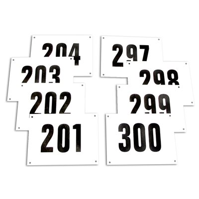 Tyvek Synthetic Fibers Numbered Bibs, #1-100