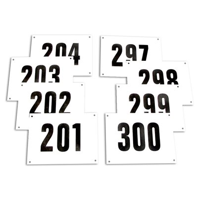 Dossards en fibres synthétique Tyvek, blanc, #1-100