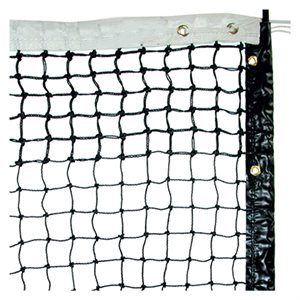Twisted Polyethylene Tennis Net, 2-½ Mm, 42' (12.8 M)