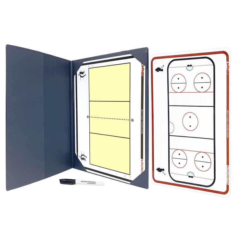TOPO Sport tactic boards 2-way folder / VOLLEYBALL and RINGETTE, 10" x 14½"