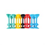 Ensemble familial Tossit, vert / jaune / rouge / bleu