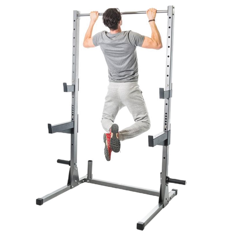 Tonic Performance Base squat stand with pull-up bar and safety spotters
