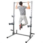 Tonic Performance Base squat stand with pull-up bar and safety spotters