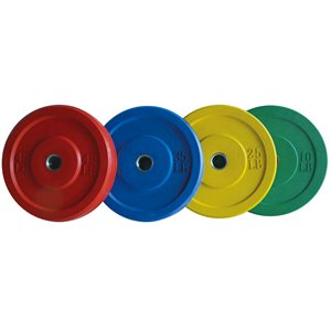 Colored bumper plates