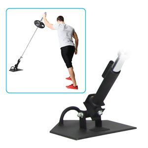 Station de rotation au sol pour barre de taille olympique