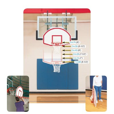 Easy-Up 6-In-1 Mini Goal and Backboard Set