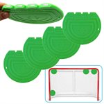 4 Magnetic Targets for Hockey Goal, 6", Green