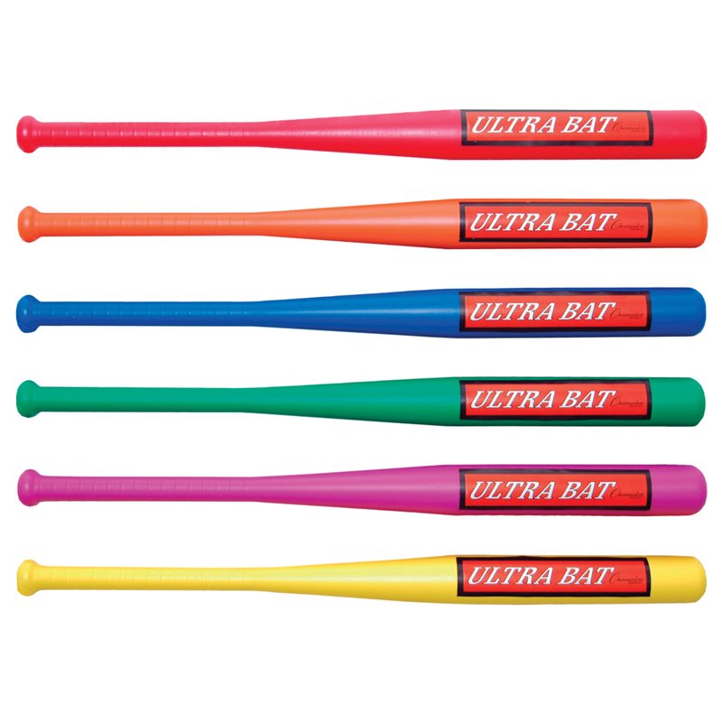 Set of 6 Polyethylene Baseball Bats