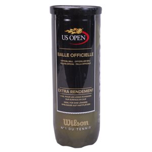 3 Wilson Us Open Tennis Balls, Extra Duty