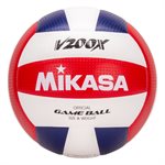 Ballon de volleyball officiel FIVB Mikasa, édition bleu / blanc / rouge