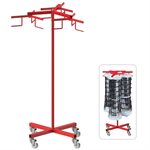 Triple Volleyball Net Steel Storage Rack 