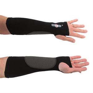 Dual Purpose Volleyball Sleeves with Thumbhole, Black