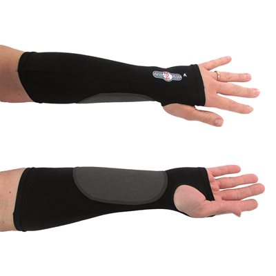 Volleyball Protection Sleeves with Thumbhole, Black