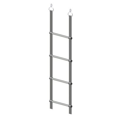 Échelle à courroie, barreaux d'acier zinc, 12'