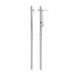 Steel Volleyball Posts, 3-½", 1 Winch, Adjustable, Pair