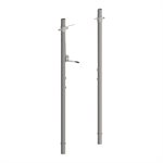 Pair of Steel Volleyball Posts, 3-½"