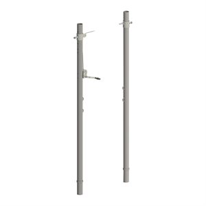 Paire de poteaux de volleyball en acier, 3-½"
