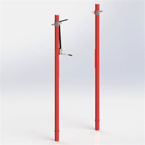 Adjustable Aluminum Posts, with Winch, 3-½"