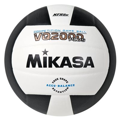 Mikasa VQ2000 Series Composite Volleyball, Black / White