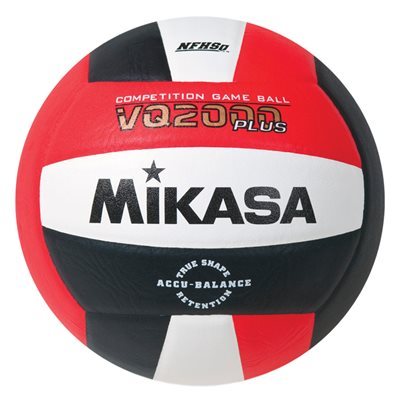 Mikasa VQ2000 Series Composite Volleyball, Red / Black / White