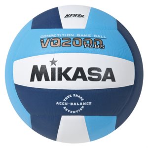 Mikasa VQ2000 Series Composite Volleyball, Navy / Sky Blue / White