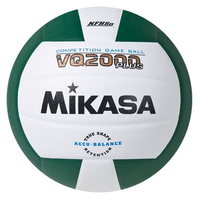 Mikasa VQ2000 Series Composite Volleyball, Green / White