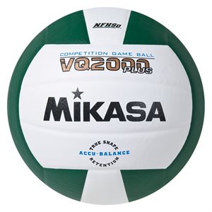 Mikasa VQ2000 Series Composite Volleyball, Green / White