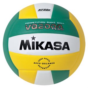 Mikasa Indoor Competition Ball, Yellowith White / Green