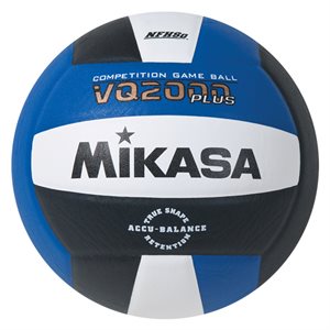 Mikasa VQ2000 Series Composite Volleyball, Royal Blue / Black / White