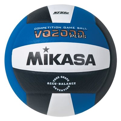 Ballon volleyball en composite Mikasa VQ2000 Series bleu royal / noir / blanc