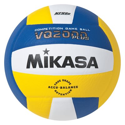 Mikasa Indoor Competition Ball, Yellowith White / Royal Blue