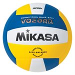 Ballon Mikasa compétition int., jaune / blanc / bleu royal