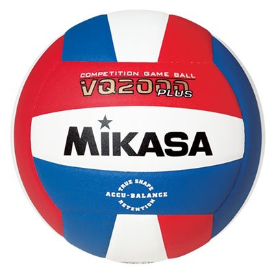 Mikasa VQ2000 Series Composite Volleyball, Red / Royal Blue / White