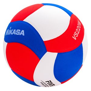 Mikasa Super Light Training Volleyball, Blue / White / Red Edition