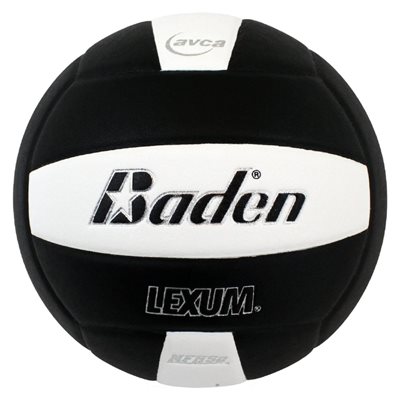 Ballon de volleyball en microfibre Baden Lexum noir et blanc