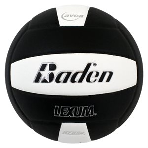 Ballon de volleyball en microfibre Baden Lexum noir et blanc